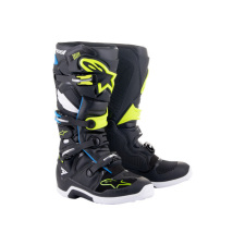 Alpinestars Tech 7 fekete / kék / neon sárga csizma 47 motoros csizma