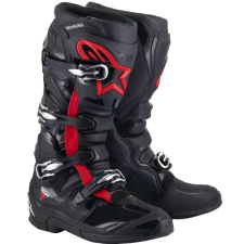 Alpinestars TECH 7 motokrossz csizma fekete-fluo piros motoros csizma