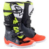 Alpinestars TECH 7 S Gyerekcsizma, szürke/ fluo piros/ fluo sárga, 2025, mérete 34