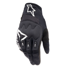 Alpinestars Techdura motocross kesztyű fekete-fehér motoros kesztyű