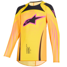 Alpinestars Techstar Nomur gyerek motokrossz mez narancssárga-sárga-rózsaszín motocross mez