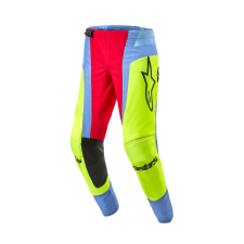 Alpinestars Techstar Ocuri 2024 motokrossz nadrág világoskék-fluo sárga-piros motoros nadrág