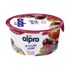 Alpro szójagurt piros gyümölcs-datolya hozzáadott cukrot nem tartalmaz 135 g reform élelmiszer