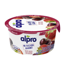 Alpro szójagurt piros gyümölcs-datolya hozzáadott cukrot nem tartalmaz 135 g reform élelmiszer