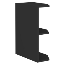  Alsó sarokszekrény, fekete, ARAKA/MENZO/SIBER 30 D ZAK BB bútor