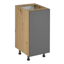  Alsó szekrény, artisan tölgy/szürke matt, univerzális, LANGEN D40 bútor