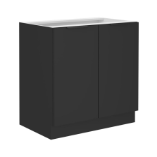  Alsó szekrény, fekete, SIBER 80 D 2F BB bútor