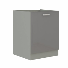  Alsó szekrény, szürke/szürke extra magasfényű, PRADO 60 D 1F ZB bútor