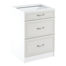  Alsószekrény D60S3, fehér/sosna Andersen, SICILIA bútor