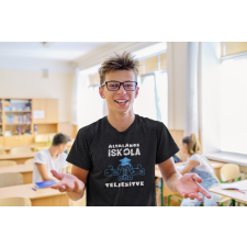  Általános iskola teljesítve fekete póló egyedi ajándék