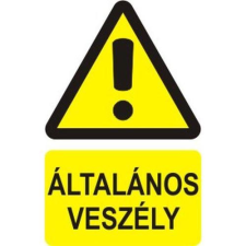  Általános veszély! - műanyag, 150*100 információs tábla, állvány
