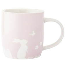 Altom Porcelánový hrnek Zajíc s motýlem, 360 ml,růžová, rózsaszín bögrék, csészék