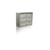 Alubox Társasházi postaláda 3 darabos beltéri és kültéri falra szerelhető szürke SLIM levélszekrény galvanizált festett acél
