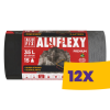 ALUFIX Aluflexy kétrétegű zárószalagos szemeteszsák 35L - 53*60cm, 15db/tek (Karton - 12 tekercs)