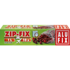 ALUFIX Cipzáras zacskó, 1 l, ALUFIX "Zipp Fix" papírárú, csomagoló és tárolóeszköz