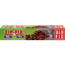 ALUFIX Cipzáras zacskó, 6 l, alufix "zipp fix" papírárú, csomagoló és tárolóeszköz
