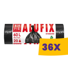 ALUFIX Standard szemeteszsák 60L - 64*71cm, 20db/tek (Karton - 36 tekercs) tisztító- és takarítószer, higiénia