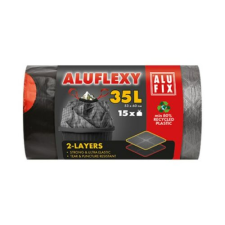 ALUFIX Szemeteszsák ALUFIX Aluflexy húzófüles 2 rétegű 35L 15 db/tekercs tisztító- és takarítószer, higiénia