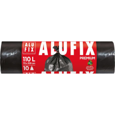 ALUFIX Szemeteszsák, extra erős, 110 l, 10 db, ALUFIX (KHK960) tisztító- és takarítószer, higiénia