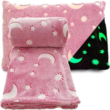 Alum Soft Dreams Világító mikroszálas takaró, rózsaszín lakástextília