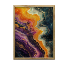ALUMÍNIUM KERETES FALI PLAKÁT ÁLOM GALAXYA 50x70 CM grafika, keretezett kép