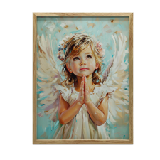 ALUMÍNIUM KERETES FALI PLAKÁT REMÉNY A MENNYBEN 30x40 CM grafika, keretezett kép