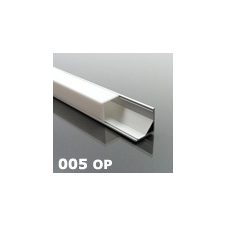  Aluminium profil eloxált (ALP-005) LED szalaghoz, átlátszó világítási kellék