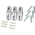 ALUTRUSS TRILOCK Set Connecting Cone/Pivot/Pin