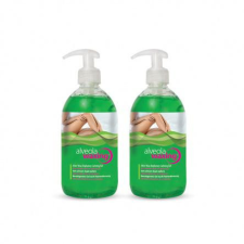 Alveola Waxing Nyugtató zselé világoszöld gyantázás után 2x300ml (9713) szőrtelenítés