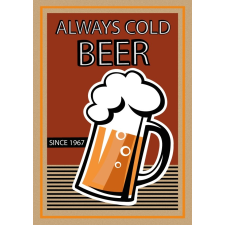 Always cold beer dekoráció