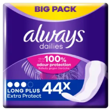 Always Dailies Extra Protect Long Plus Tisztasági Betét, 44 db intim higiénia
