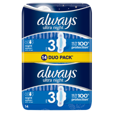 Always Duo egészségügyi betét ultra night 14db intim higiénia
