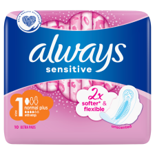  Always egészségügyi betét Ultra Sensitive Normal 10 db intim higiénia