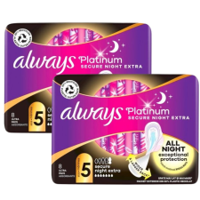 Always Platinum Secure Night Extra egészségügyi Betét 8db intim higiénia