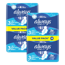 Always Ultra Day Night szárnyas egészségügyi Betét 2x14db intim higiénia