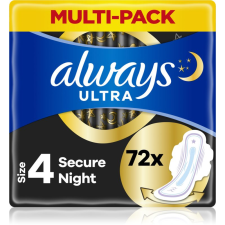 Always Ultra Secure Night egészségügyi betétek 72 db gyógyászati segédeszköz