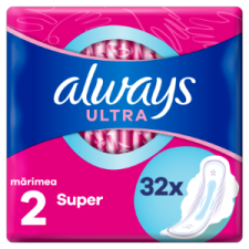 Always Ultra Super (S2) Szárnyas Egészségügyi Betét, 32 Db intim higiénia