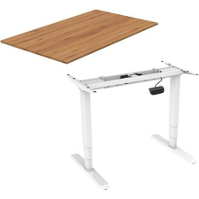 AlzaErgo Table ET1 NewGen fehér + TTE-03 160x80 cm bambusz asztallap íróasztal