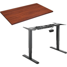 AlzaErgo Table ET1 NewGen fekete + TTE-01 barna furnér asztallap 140x80 cm bútor