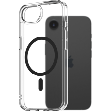 AlzaGuard Crystal Clear TPU Case Compatible with Magsafe iPhone 16e fekete tok tok és táska