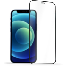 AlzaGuard FullCover Glass Protector iPhone 12 Mini 2.5D üvegfólia - fekete mobiltelefon kellék
