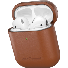  AlzaGuard Genuine Leather AirPods 1 &amp; 2 tok, barna (AGD-ACL6C) fülhallgató, fejhallgató tok