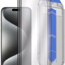AlzaGuard Glass EasyFit DustFree iPhone 15 Pro Max 2.5D üvegfólia mobiltelefon kellék