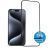 AlzaGuard Glass with TPU Frame iPhone 15 Pro Max 2.5D üvegfólia - fekete