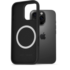 AlzaGuard iPhone 16 Pro Silicone Case Compatible with Magsafe fekete tok tok és táska