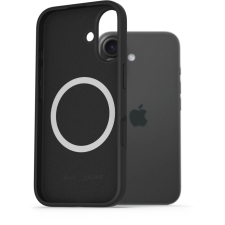 AlzaGuard iPhone 16 Silicone Case Compatible with Magsafe fekete tok (AGD-PCMS23B) tok és táska