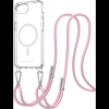 AlzaGuard Luxe Detach Lanyard Case Compatible with MagSafe for iPhone 16e rózsaszín tok (AGD-PCF000021P)