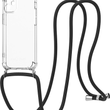 AlzaGuard Luxe Lanyard Case iPhone 12 Mini fekete tok tok és táska