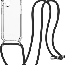 AlzaGuard Luxe Lanyard Case iPhone 13 Mini fekete tok tok és táska