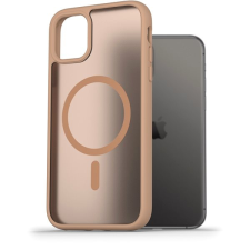 AlzaGuard Matte Case Compatible with Magsafe iPhone 11 homoksárga tok tok és táska